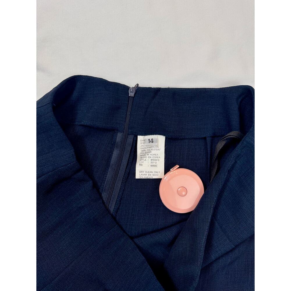 Dani Max Dress Pants Navy Blue Women’s 14 Corporate Office Siren Workwear Plus - Picture 9 of 16